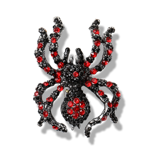 GamTelightpe Glänzende Ziron Spinne brosche Cartoon Brosche Abzeichen Kleidung Pin Halloween