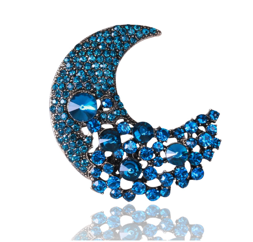 GamTelightpe La lune Broche pour Vêtements et et Écharpes et Sacs Cadeaux pour Femmes et Hommes