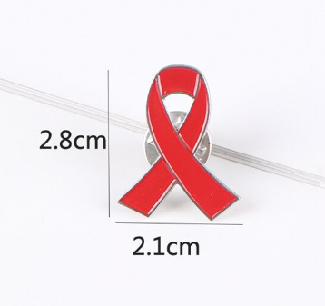GamTelightpe 20 pièces Broches Rubans Rouge en Émail Sensibilisation au VIH /SIDA Pin's Ruban Rouge  pour Vêtements  et Écharpes et Sacs 